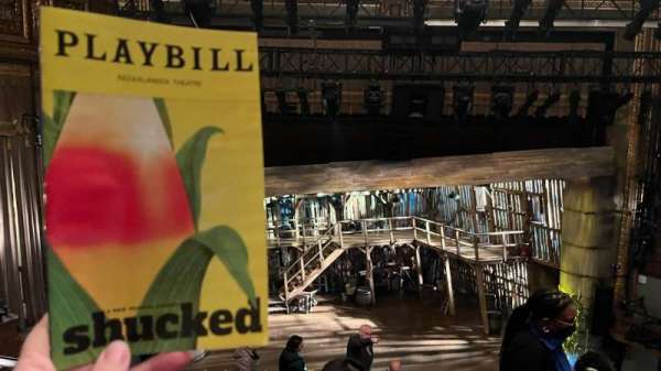 Nederlander Theatre, section: Mezzanine C, row: J, seat: 112