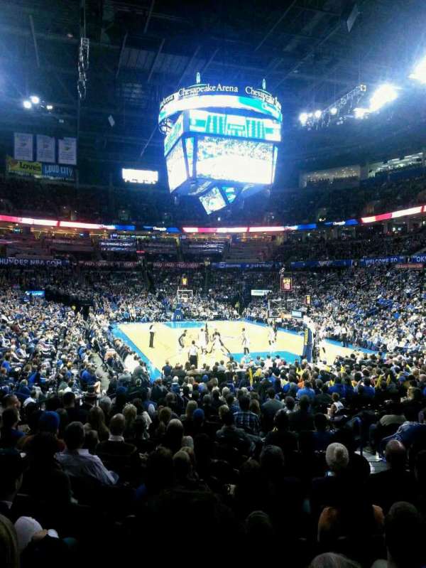 Paycom Center, section: 112, row: M, seat: 4