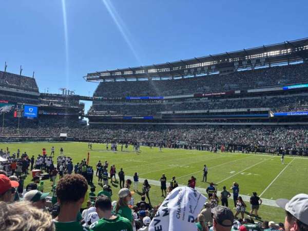 Lincoln Financial Field, section: 124, row: 11, seat: 17