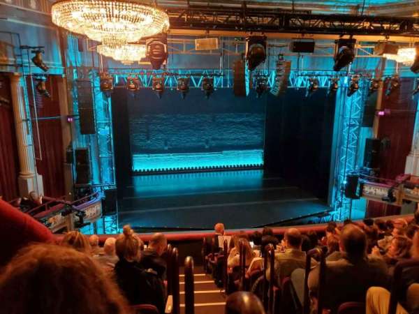 Broadhurst Theatre, section: Mezzanine L, row: J, seat: 1