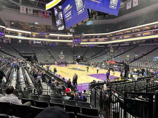 Golden 1 Center, section: 116, row: B, seat: 3