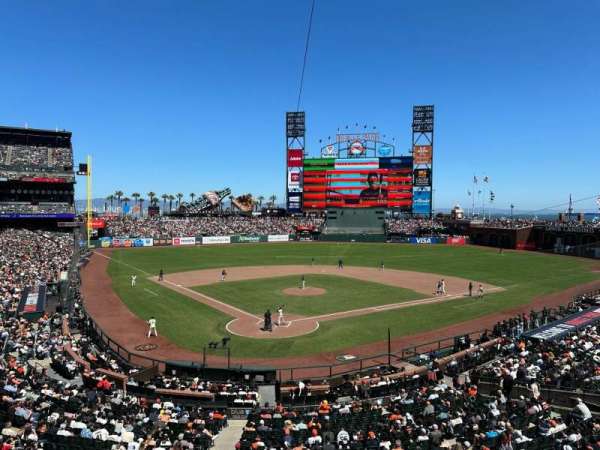 Oracle Park, section: 214, row: A, seat: 7