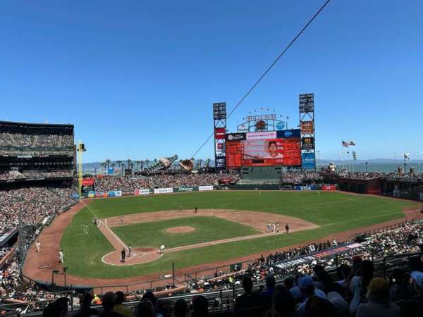 Oracle Park, section: 212, row: G, seat: 10