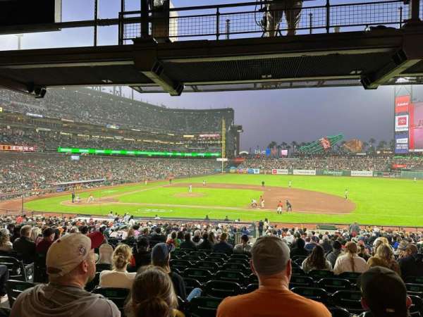 Oracle Park, section: 107, row: 34, seat: 11