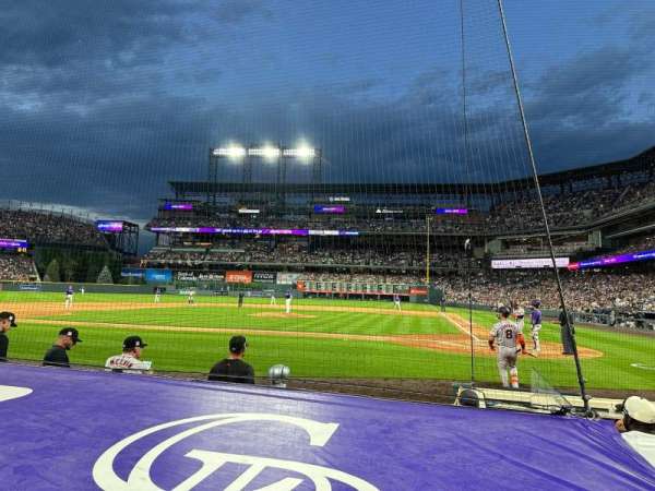 Coors Field, section: 136, row: 5, seat: 1