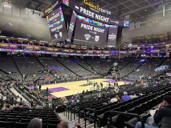 Golden 1 Center, section: 110, row: M, seat: 2