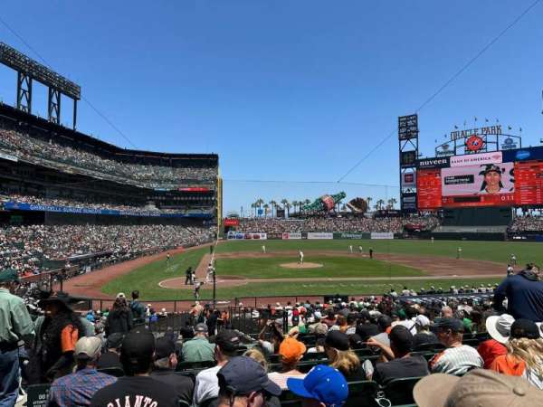 Oracle Park, section: 110, row: 27, seat: 15