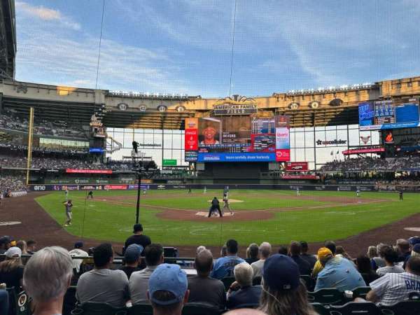 American Family Field, section: 117, row: 9, seat: 4