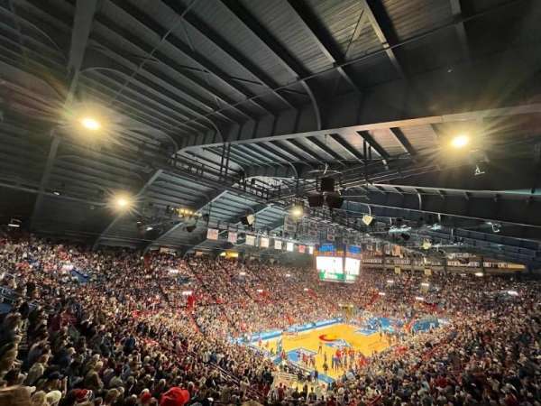 Allen Fieldhouse, section: 21, row: 23