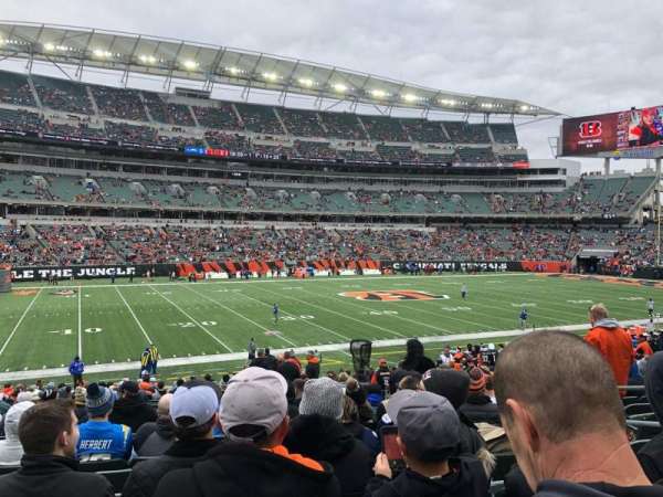 Paycor Stadium, section: 144, row: 25, seat: 5