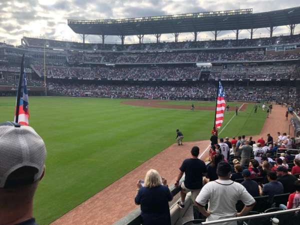 Truist Park, section: 143, row: 2, seat: 2