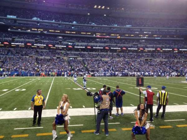 Lucas Oil Stadium, section: 116, row: 1, seat: 11