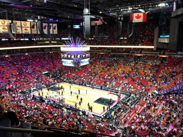 Kaseya Center, section: 305, row: 7, seat: 4