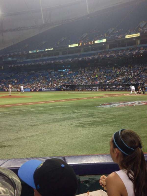 Tropicana Field, section: 119, row: E, seat: 6