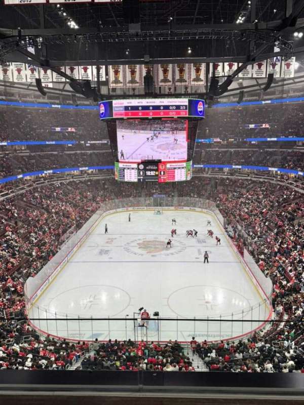 United Center, section: 309, row: 2, seat: 4