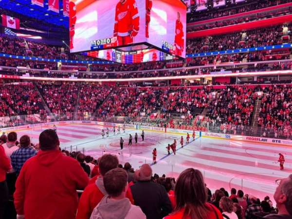 Little Caesars Arena, section: 106, row: 18