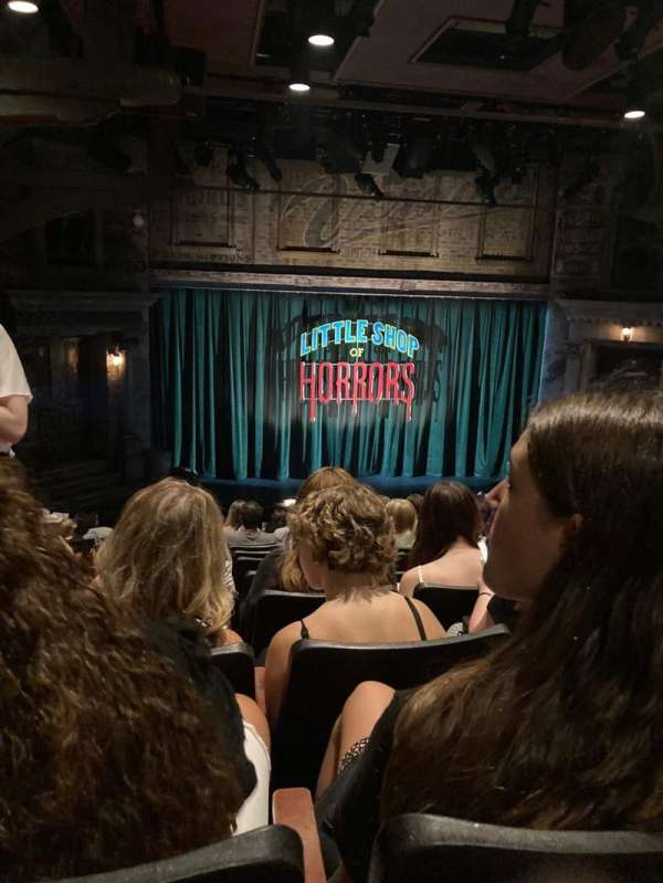 Westside Theatre Upstairs, section: Orchestra C, row: P, seat: 112