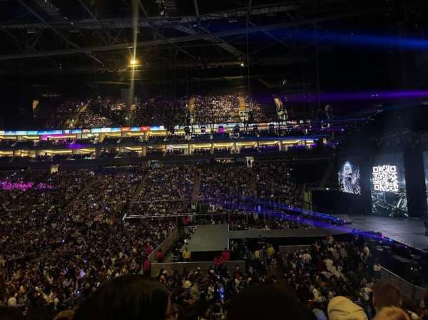 The O2, London, section: 112, row: T, seat: 372