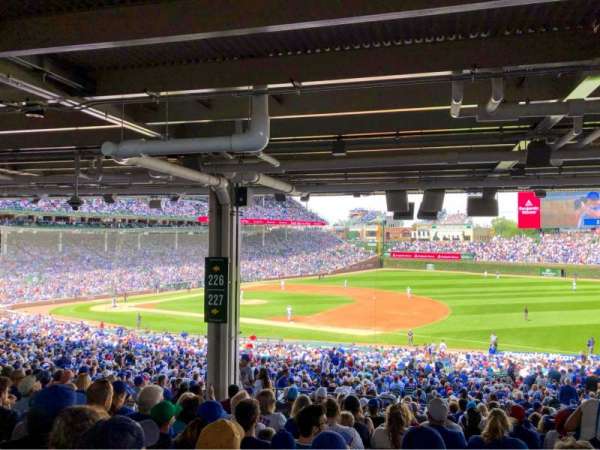 Wrigley Field, section: 227, row: 18, seat: 10