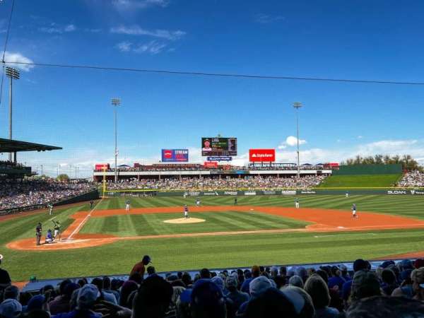 Sloan Park, section: 114, row: 21, seat: 5