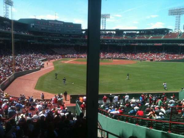 Fenway Park, section: Grandstand 1, row: 10, seat: 4