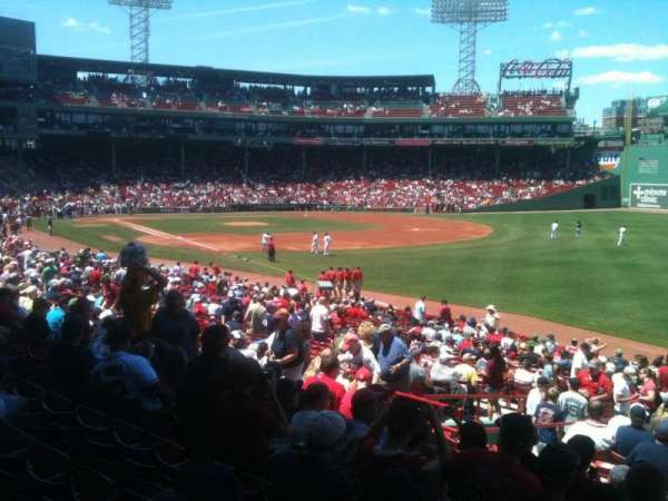 Fenway Park, section: Grandstand 8, row: WW, seat: 13