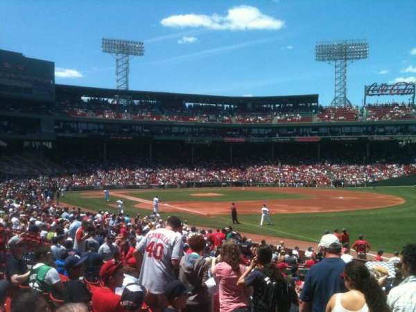 Fenway Park, section: Grandstand 9, row: NN, seat: 4