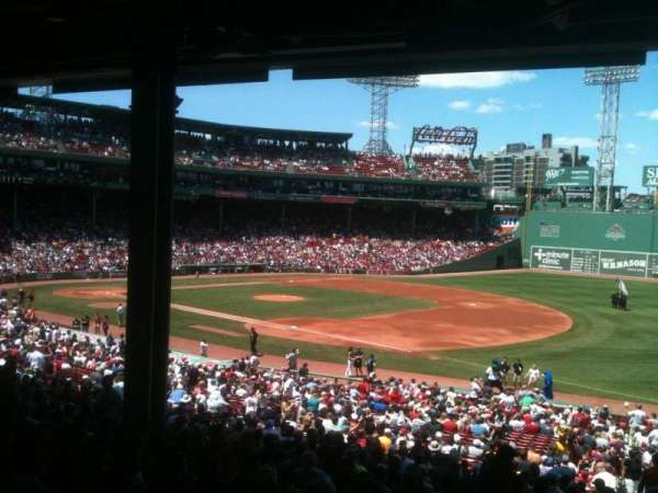 Fenway Park, section: Grandstand 12, row: 11, seat: 1