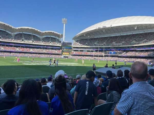 Adelaide Oval, section: 105, row: K, seat: 6
