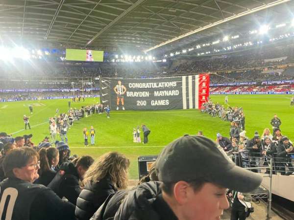 Marvel Stadium, section: L1-5, row: L, seat: 9