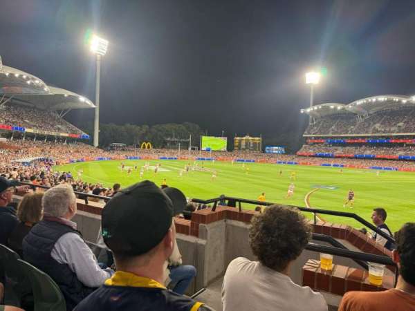Adelaide oval, section: 215, row: D, seat: 49