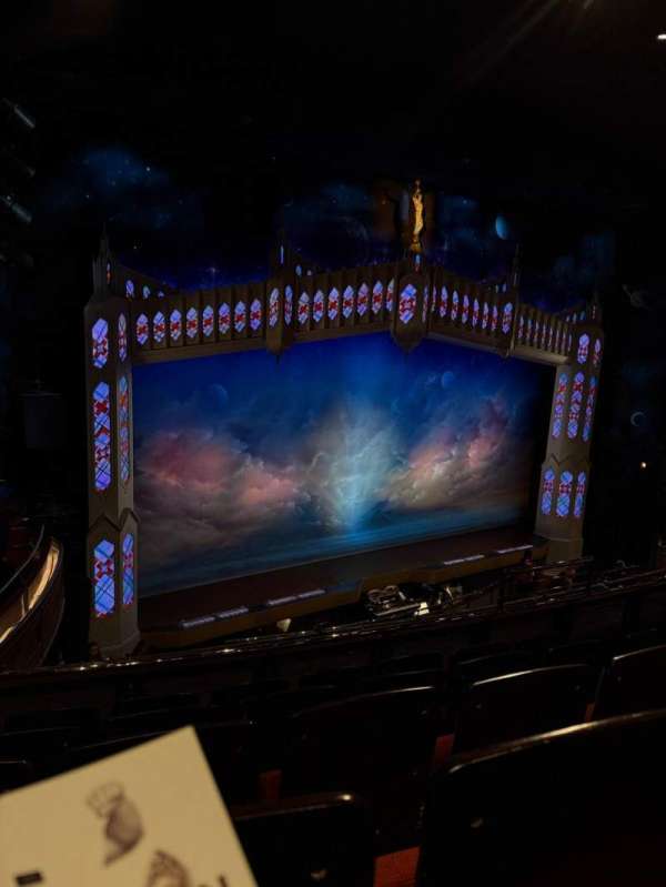 Prince of Wales Theatre, section: Circle, row: E, seat: 39