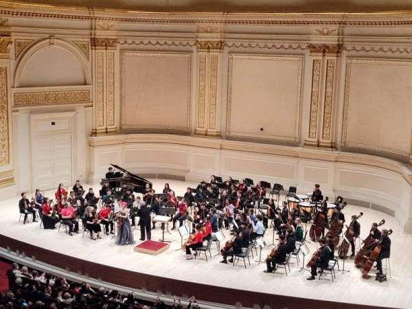 Carnegie Hall, section: Box 18, row: 1, seat: 2