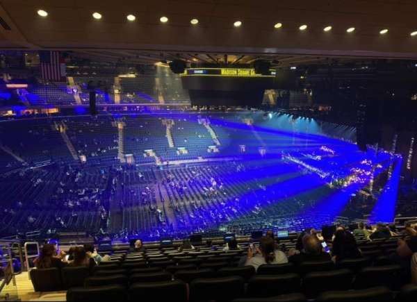 Madison Square Garden, section: 210, row: 12, seat: 4