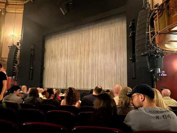 St. James Theatre, section: Orchestra R, row: L, seat: 18