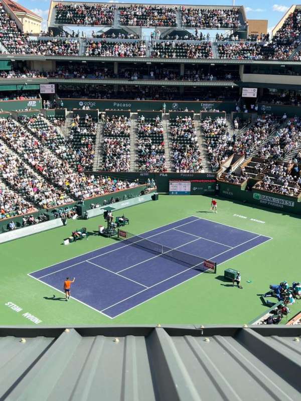Stadium 1 at Indian Wells Tennis Garden, section: 417, row: a