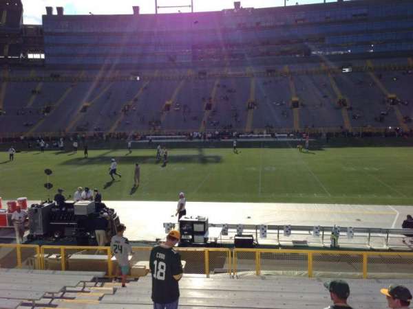 Lambeau Field, section: 117, row: 15, seat: 7