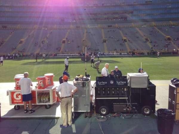Lambeau Field, section: 119, row: 1, seat: 13