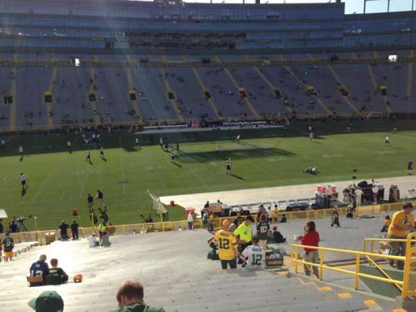 Lambeau Field, section: 123, row: 38, seat: 10
