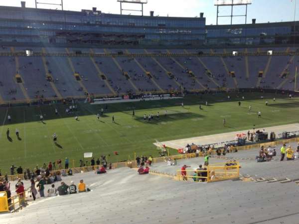 Lambeau Field, section: 125, row: 50, seat: 21