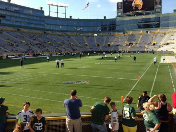 Lambeau Field, section: 133, row: 8, seat: 9