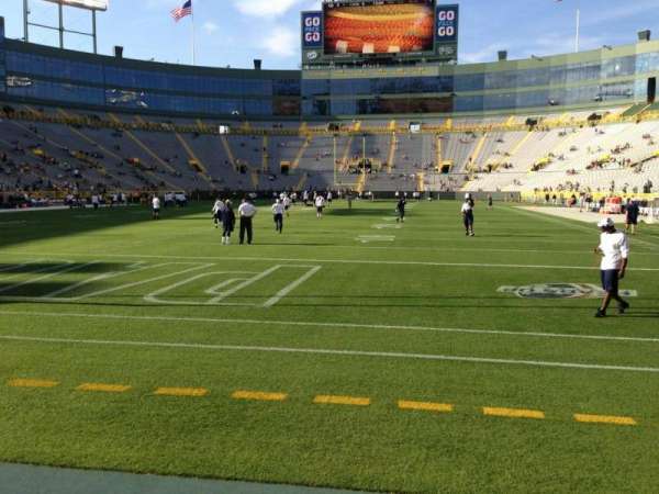 Lambeau Field, section: 135, row: 1, seat: 13