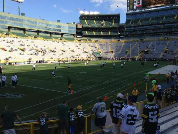 Lambeau Field, section: 110, row: 7, seat: 6