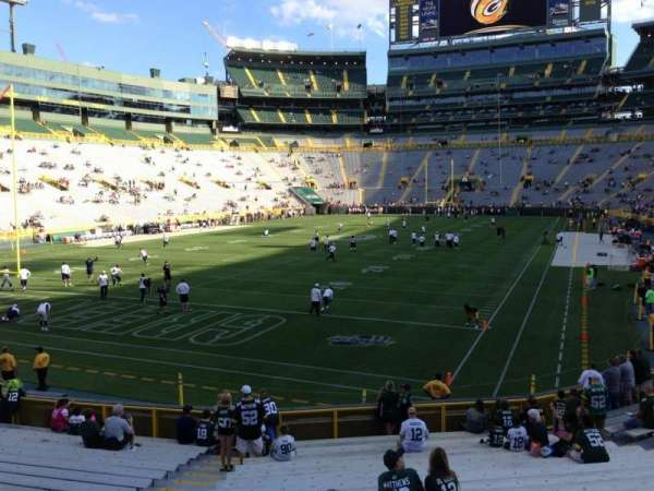 Lambeau Field, section: 106, row: 21, seat: 17