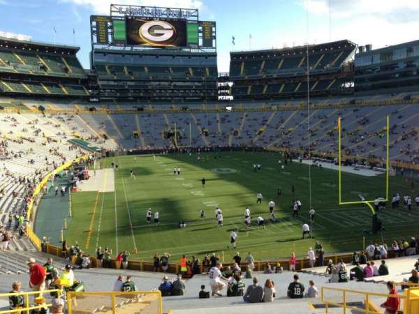 Lambeau Field, section: 103, row: 38, seat: 18