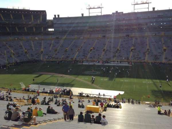 Lambeau Field, section: 415, row: 1, seat: 12