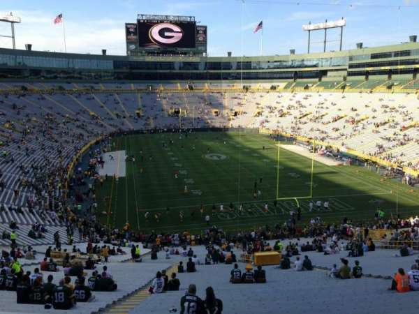 Lambeau Field, section: 350, row: 1, seat: 5