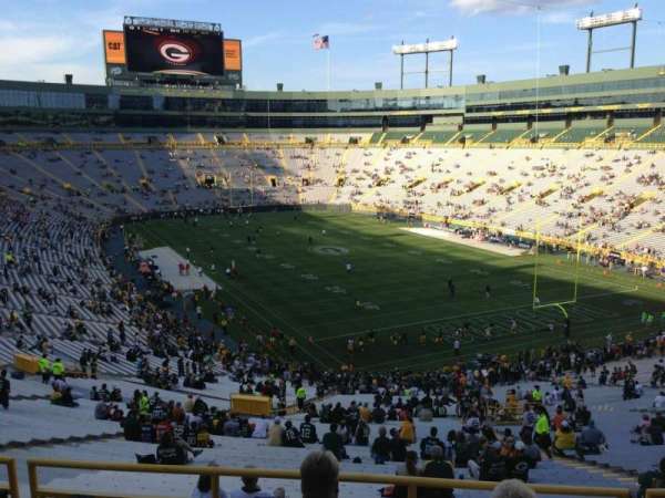 Lambeau Field, section: 346, row: 2, seat: 4