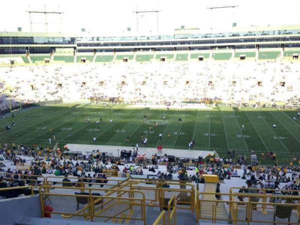 Lambeau Field, section: 330, row: 9, seat: 1