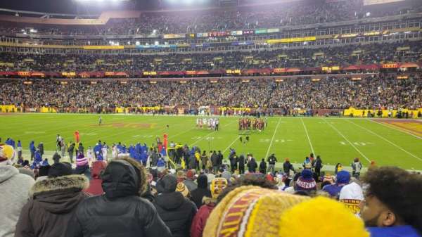 Northwest Stadium, section: 119, row: 18, seat: 10